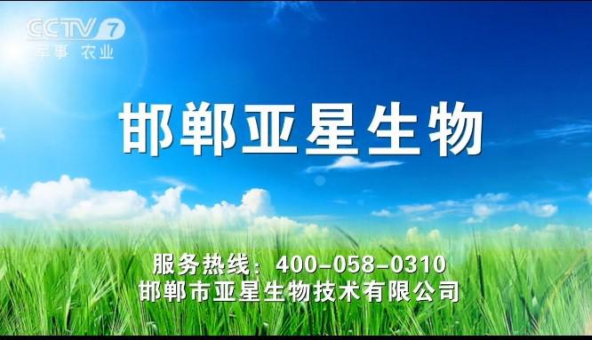 邯郸亚星首次投放CCTV7广告，携手汇智同德传媒！