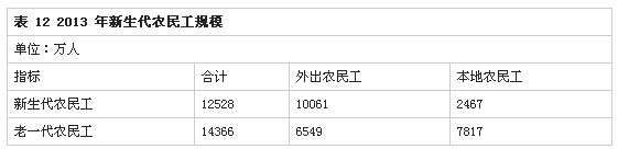 解读2013年全国农民工监测调查报告