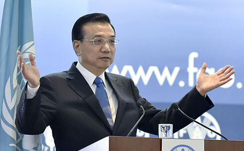 李克强：中国将向粮农组织捐赠5000万美元