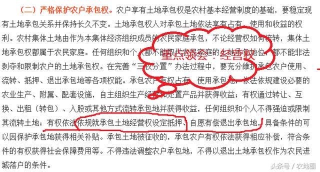 独家解读：中办国办关于完善农村土地三权分置的意见！
