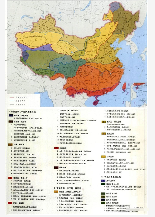 中国主要土壤类型，看看你家属于哪一种！