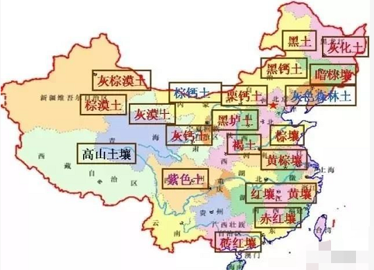 中国土壤及肥力地图！